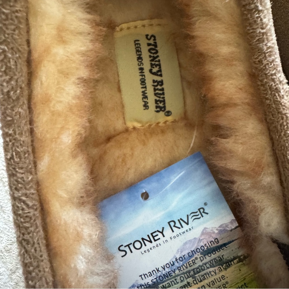 Stoney River Men's David Slippers - Tan Size 14 - Picture 5 of 8